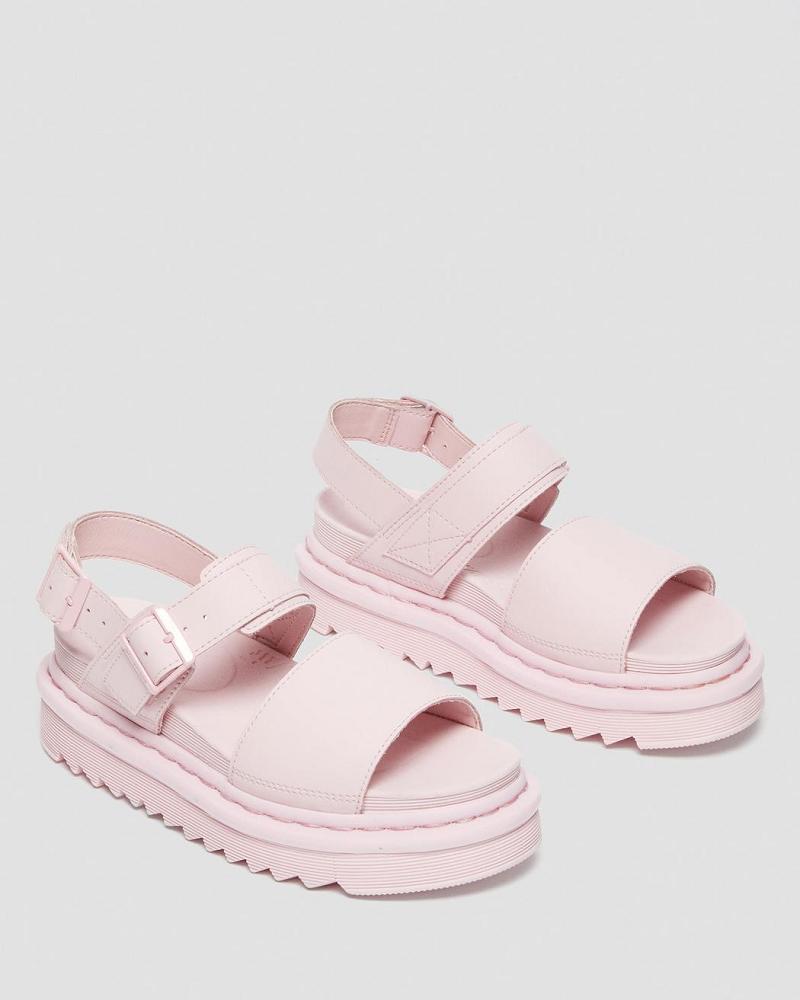 Sandalias De Gladiador Dr Martens Voss Mono Hydro Cuero Mujer Rosas | MX 483BEX